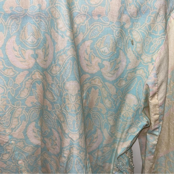 Surya Vintage 90s Women's Jacket Blazer Oversized Floral Sequin Rayon Size M - Picture 4 of 6